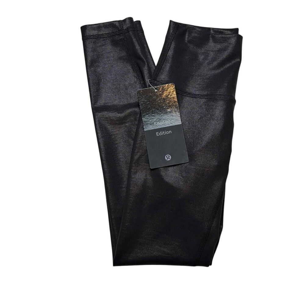 Lululemon Wunder Train High-Rise Tight 25" *Foil Radiate Foil Print Black - Picture 2 of 11